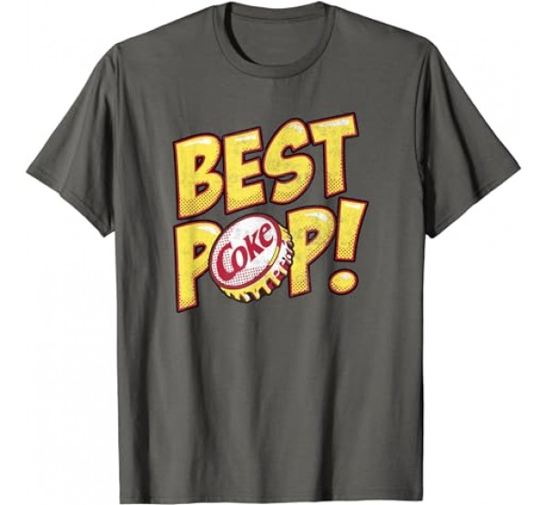 Coca Cola Fathers Day Best Pop Bottle Cap Logo T-Shirt Coca Cola Fathers Day Best Pop Bottle Cap Logo T-Shirt